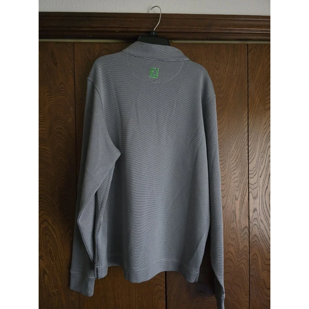 FootJoy Striped Quarter-Zip Pullover L